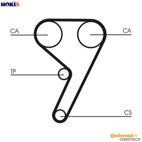 Water pump timing belt - &,